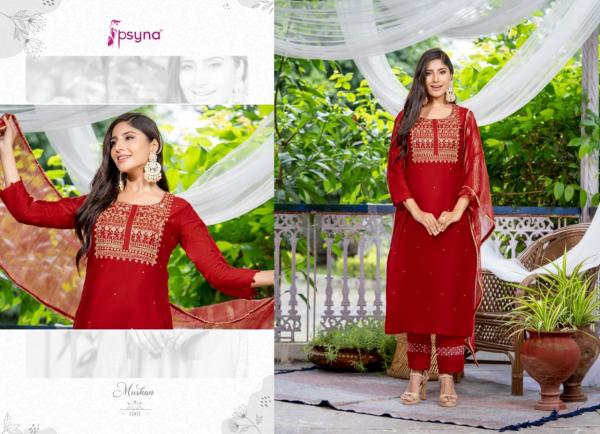 Psyna Muskan Tradition Wear Kurti Pant With Dupatta Collection